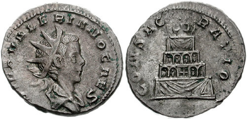 valerian ii roman coin antoninianus